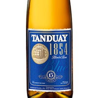 closeup of Tanduay 1854 Rum